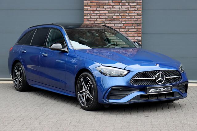 Mercedes-Benz C-KLASSE Estate 300 e AMG Line | Distronic Pro | Panoramadak | Burmester | Memory | HUD | Surround Camera | Trekhaak | Digital Light | Keyless Go | Night Pakket |