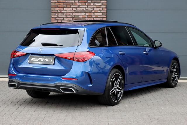 Mercedes-Benz C-KLASSE Estate 300 e AMG Line | Distronic Pro | Panoramadak | Burmester | Memory | HUD | Surround Camera | Trekhaak | Digital Light | Keyless Go | Night Pakket |