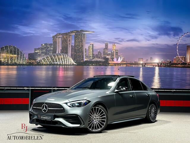 Mercedes-Benz C-KLASSE C300 e AMG Trekhaak|Memory|HeadUp|leder|Sfeer|Pano|360cam