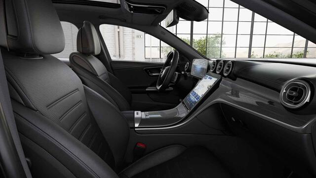 Mercedes-Benz C-KLASSE 300e Business Solution AMG | Digital Light | Nightpakket | Memory | Panoramaschuifdak | Dodehoekassistent |360° camera | Stoelverwarming voor |