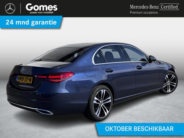 Mercedes-Benz C-KLASSE 180 Star Edition Luxury | Panoramadak | DISTRONIC Afstandsassistent | Dodehoekassistent | Donkergetint Glas Achter | Apple CarPlay | Android Auto | Elektrisch Verstelbare Stoelen + Memory | Stoelverwarming | Sfeerverlichting