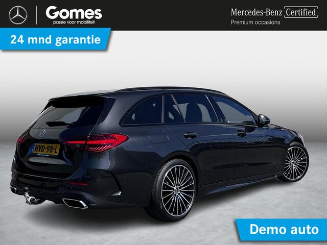 Mercedes-Benz C-KLASSE Estate 180 Star Edition AMG | Night Pakket | Panoramadak | Winter Pakket | Trekhaak | DISTRONIC Afstandsassistent | Dodehoekassistent | Apple CarPlay | Android Auto | Elektrisch Verstelbare Stoelen + Memory | Stuurverwarming