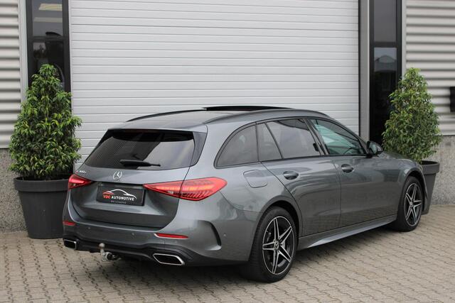 Mercedes-Benz C-KLASSE 300 e AMG Estate Pano | Trekhaak | Dodehoekassistent | Sfeerverlichting | Camera | Carplay | Spiegelpakket
