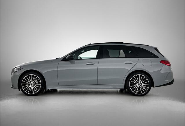 Mercedes-Benz C-KLASSE Estate 300 e Business Solution AMG | Nightpakket | Comfortpakket Plus | Middenconsole metaalstructuur | Trekhaak | Voorstoelen met Memory | Parkeerpakket met 360°-camera |