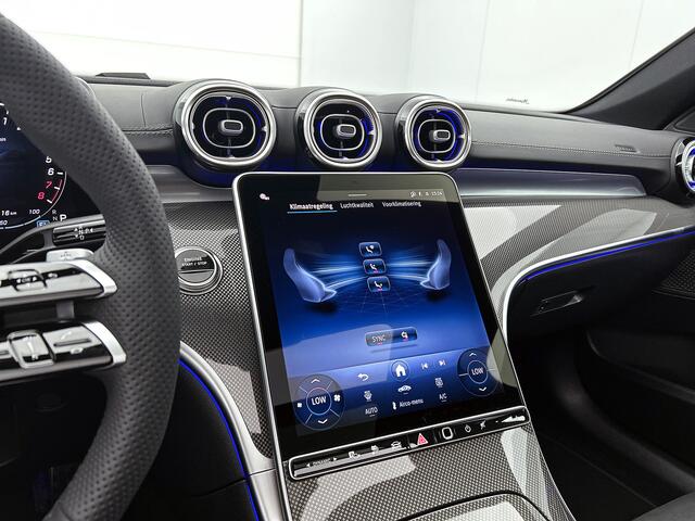 Mercedes-Benz C-KLASSE Estate 300 e Business Solution AMG | Nightpakket | Comfortpakket Plus | Middenconsole metaalstructuur | Trekhaak | Voorstoelen met Memory | Parkeerpakket met 360°-camera |