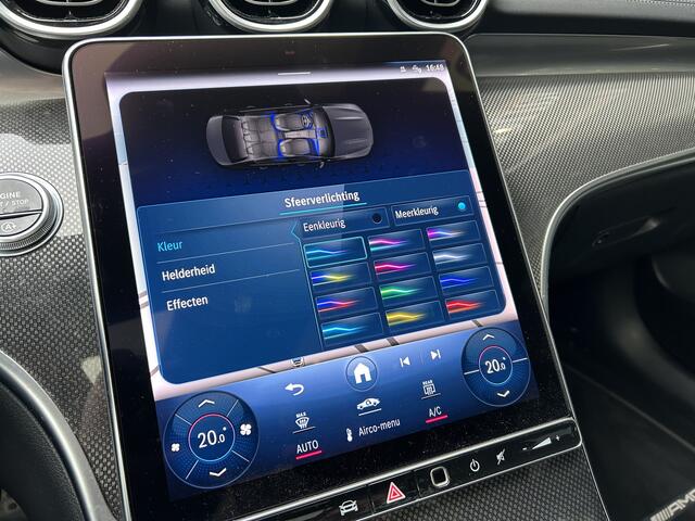 Mercedes-Benz C-KLASSE 200 AMG // Panoramadak // Trekhaak // Carplay // Camera // Nightpakket // Alarm // 19 inch // Sfeerverlichting