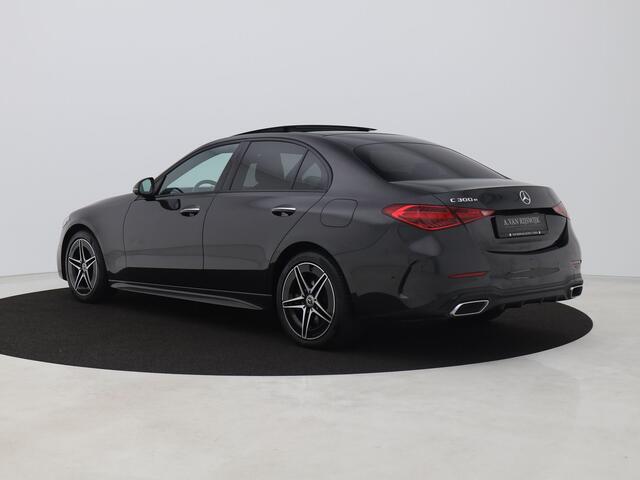 Mercedes-Benz C-KLASSE 300 e AMG Line | PANO | 360° | BURMESTER | SFEERVERLICHTING | ADAPTIVE | STOEL- EN STUURVERW. | TREKHAAK