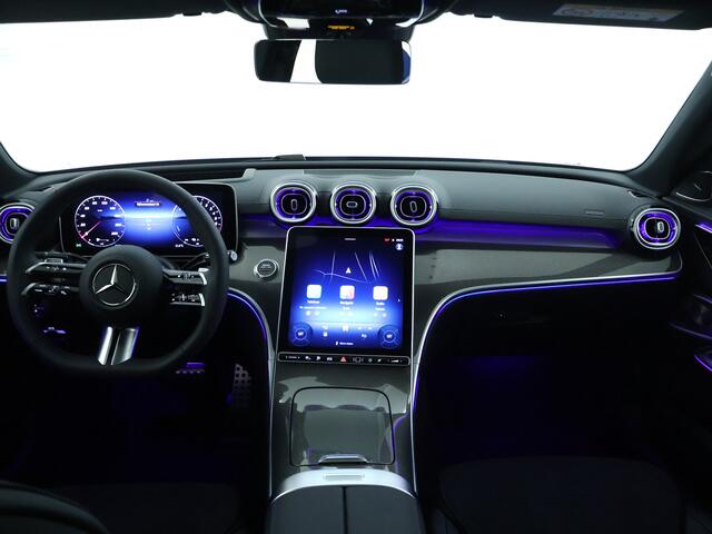 Mercedes-Benz C-KLASSE 300 e Business Solution AMG | Trekhaak | Panoramadak | Burmester Audio | Head Up | Dode Hoek Ass. | 360 gr Camera || Parkeerpakket met 360°-camera |