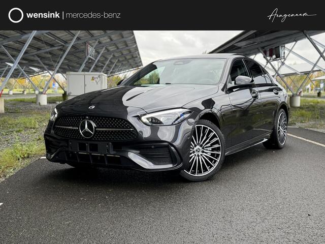 Mercedes-Benz C-KLASSE 300e Business Solution AMG | Night | Panoramaschuifdak | DIGITAL LIGHT | 19" multispaaks Velgen | 360° camera | Dodehoekassistent |