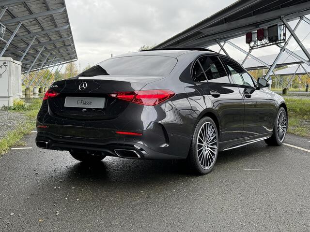 Mercedes-Benz C-KLASSE 300e Business Solution AMG | Night | Panoramaschuifdak | DIGITAL LIGHT | 19" multispaaks Velgen | 360° camera | Dodehoekassistent |