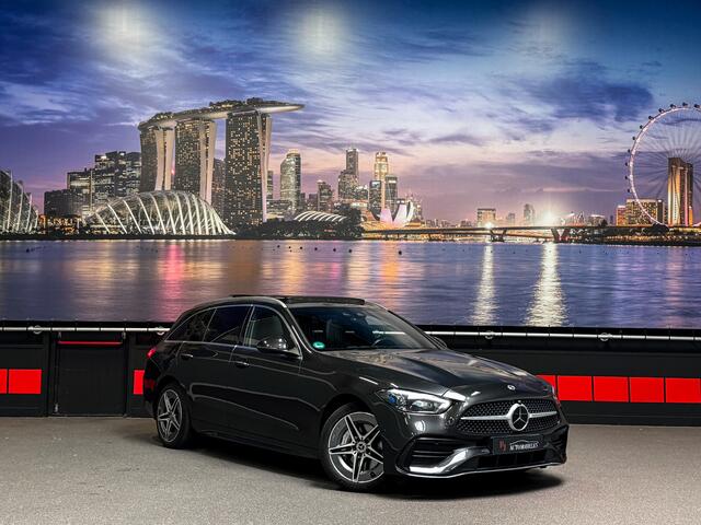 Mercedes-Benz C-KLASSE Estate C300 e AMG |Massage|Trekhaak|Stoelventilatie|HUD|Panorama