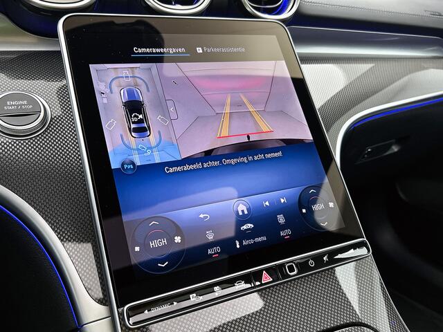 Mercedes-Benz C-KLASSE 300 e Business Solution AMG | Premium Plus pakket | Trekhaak | Nightpakket | Middenconsole metaalstructuur | Digital Light | Head-up display | Panoramaschuifdak | 360°-camera | Memorypakket | Augmented Reality Navigation |