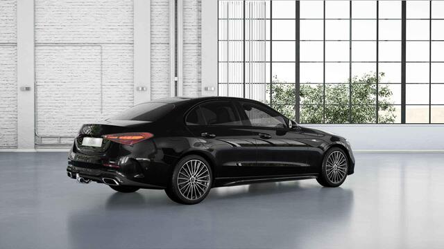 Mercedes-Benz C-KLASSE 300e Business Solution AMG | Panoramaschuifdak | Trekhaak | DIGITAL LIGHT | 360°-camera | Stoelverwarming | Dodehoekassistent |