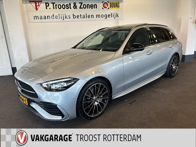 Mercedes-Benz C-KLASSE Estate 180 AMG Line | Panoramadak | Sfeerverlichting | Achteruitrijcamera | Cruise control | Adaptief onderstel | Lane assist | Dodehoeksdetectie | Stoelverwarming | Apple carplay