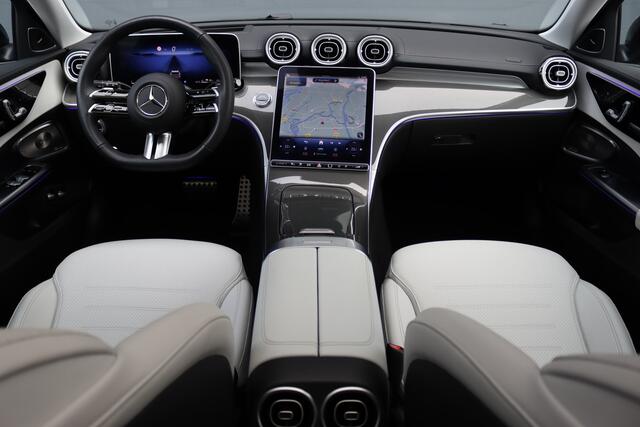 Mercedes-Benz C-KLASSE Estate 300 e AMG Line Aut9 | Panoramadak | Distronic | Trekhaak | Burmester | Memory | Verwarmd Stuurwiel | Digital Light | HUD | Augmented Reality |