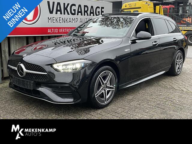 Mercedes-Benz C-KLASSE Estate 300 e AMG Line 18"/Panoramadak/Laser LED/Trekhaak/Stoelverwarming + memory l + r/Adaptieve cruise/Sfeerverlichting premium/Elektrische klep/Apple Carplay & Android Auto