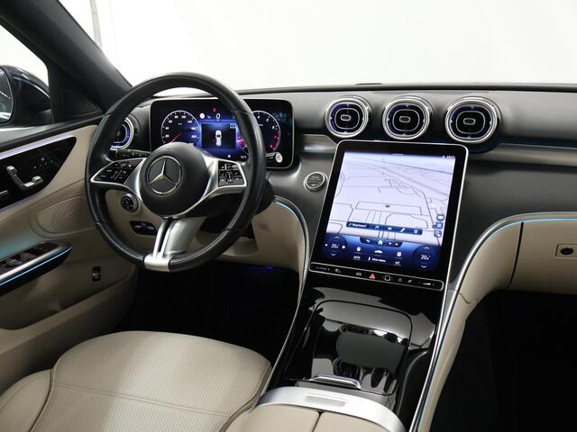 Mercedes-Benz C-KLASSE Estate 200 Luxury Line | Memory | Sfeerverlichting | Digital Light | 360 graden camera | Beige interieur | Stoelverwarming |