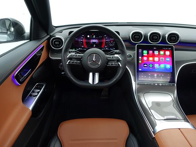 Mercedes-Benz C-KLASSE Estate 300 e AMG Line Aut- Two Tone Leder Interieur, Panoramadak, Carbon, Sfeerverlichting, Carplay, Android Auto