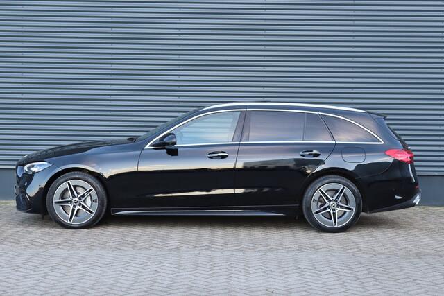 Mercedes-Benz C-KLASSE Estate 300 e AMG Line Pano/Leder/360/Head-up/Elek. stoelen+mem/Sfeer/Trekhaak wegkl.