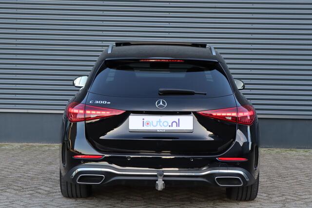 Mercedes-Benz C-KLASSE Estate 300 e AMG Line Pano/Leder/360/Head-up/Elek. stoelen+mem/Sfeer/Trekhaak wegkl.