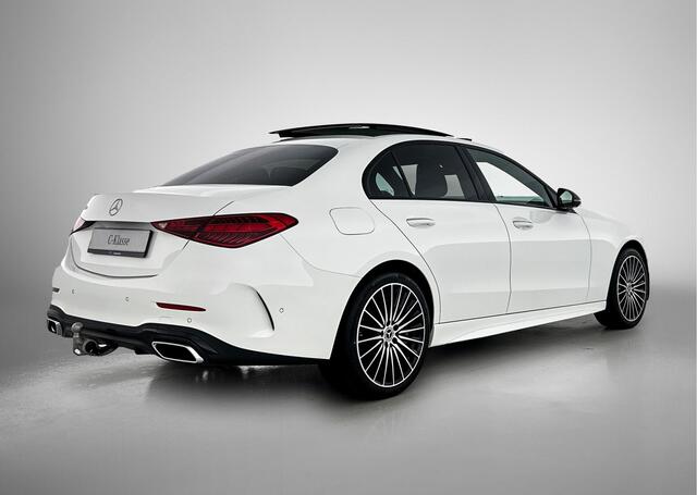 Mercedes-Benz C-KLASSE 300 e Business Solution AMG | Nightpakket | Trekhaak | Comfortpakket Plus | Panoramaschuifdak | memorypakket | Middenconsole metaalstructuur | Smartphone integratie |