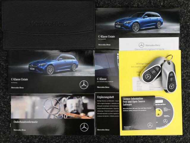 Mercedes-Benz C-KLASSE Estate 300 e AMG Nightpakket | Panoramadak | Distronic | Burmester® | 360°-camera | Alarm | Head UP | Dode Hoek Ass | Inclusief 24 maanden Mercedes-Benz Certified garantie voor Europa.