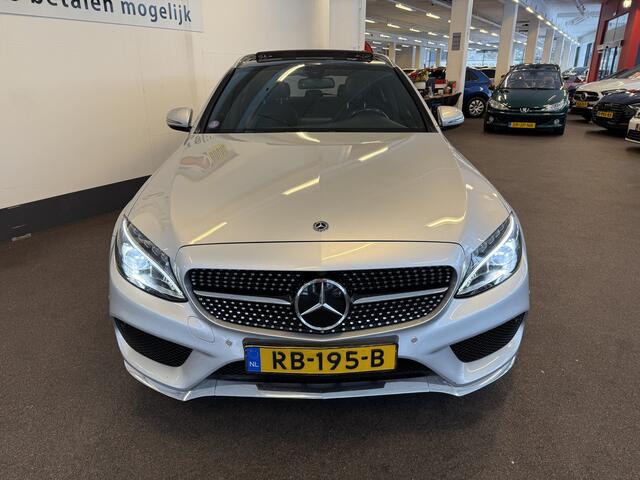 Mercedes-Benz C-KLASSE Estate 180 AMG Line | Panoramadak | Lederen bekleding | Trekhaak | Cruise control | Climate control | Nederlands geleverd | Stoelverwarming | Elek. inklapbare spiegels