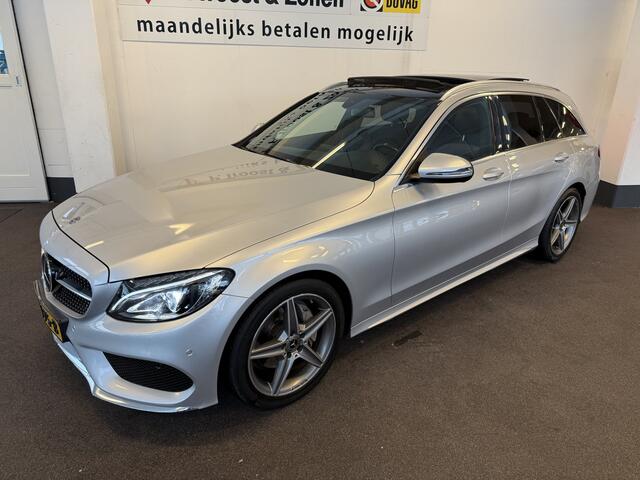 Mercedes-Benz C-KLASSE Estate 180 AMG Line | Panoramadak | Lederen bekleding | Trekhaak | Cruise control | Climate control | Nederlands geleverd | Stoelverwarming | Elek. inklapbare spiegels