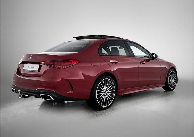 Mercedes-Benz C-KLASSE 300 e Business Solution AMG | Premium Plus pakket | Trekhaak | Nightpakket | Panoramaschuifdak | Memorypakket | Burmester® 3D sound system | 360°-camera | Augmented Reality navigatie |