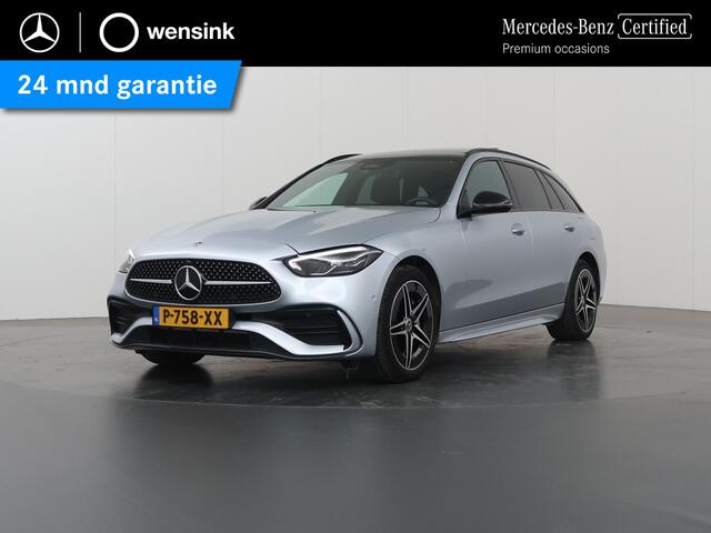 Mercedes-Benz C-KLASSE Estate 300 e AMG Line | Night | Panoramadak | Stoelverwarming | Achteruitrijcamera |