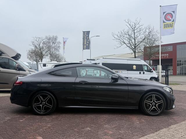 Mercedes-Benz C-KLASSE Coupé 200 AMG Line night pakket 184 pk pano navi climate ctr cruise ctr camera Burmester Keyl-go leder lmv 18 inch dealer onderhouden