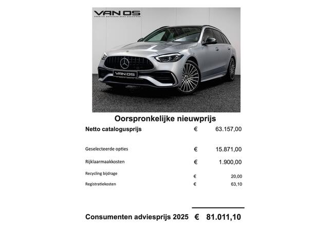 Mercedes-Benz C-KLASSE Estate C 300 e AMG Line Night | Nappa | Pano | Burmester | Memor