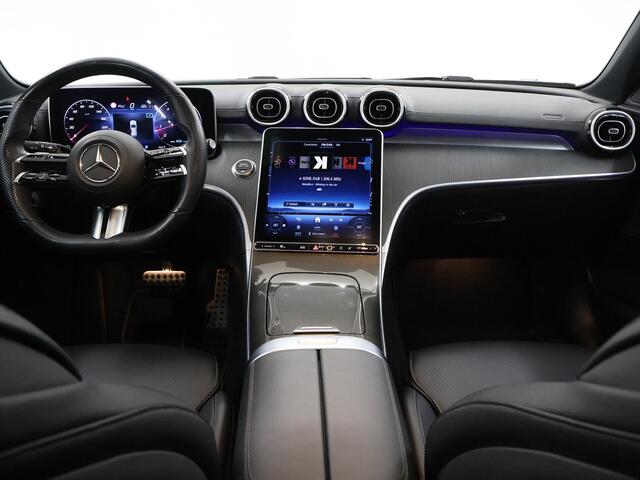 Mercedes-Benz C-KLASSE Estate 180 AMG Line | Night | Panoramadak | Multispaaks AMG velgen | Rijassistentiepakket Plus | Stoelverwarming |