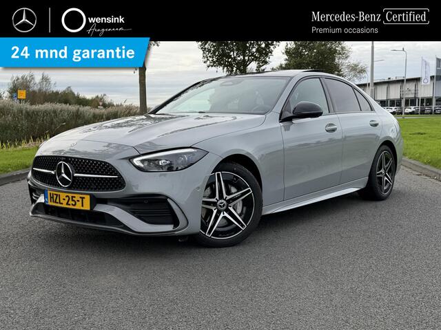 Mercedes-Benz C-KLASSE 180 Business Solution AMG | Panoramadak | Sportstoelen | Digital Light | 360 Camera | DAB | Ele.wegklapbare Trekhaak | Sfeerverlichting | Nightpakket | Spiegelpakket | Apple Carplay/Android Auto |