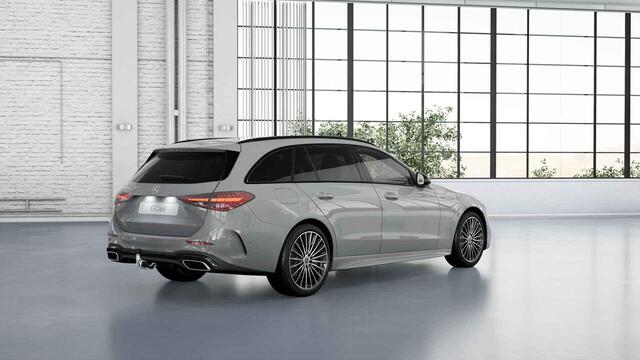 Mercedes-Benz C-KLASSE Estate 300e Business Solution AMG | Panoramaschuifdak | Trekhaak | Nightpakket | Burmester | Stoelverwarming | Dodehoekassistent |