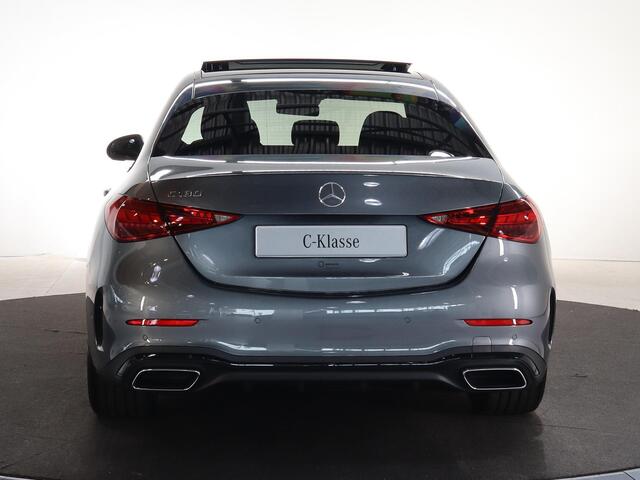 Mercedes-Benz C-KLASSE 180 Business Solution AMG | Night | Panoramadak | Trekhaak | Memory stoelen | Sfeerverlichting | Digital light | 19" Multispaaks |