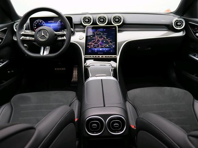 Mercedes-Benz C-KLASSE 300 e Business Solution AMG AMG Line | Night Pakket | Panoramadak | 19 Inch AMG Velgen | Memory Voorstoelen. Inclusief 24 maanden MB Certified garantie voor Europa.