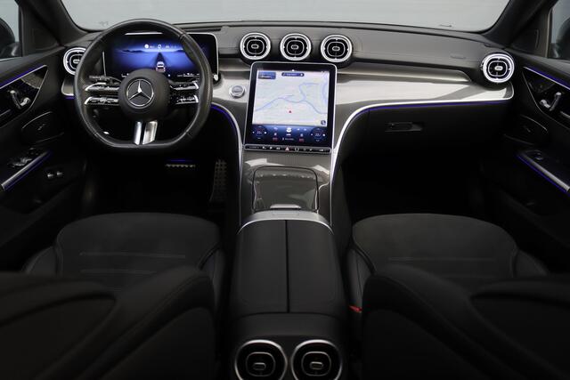 Mercedes-Benz C-KLASSE Estate 300 e AMG Line Premium+ | Distronic+ | Panoramadak | Trekhaak | Memory | HUD | Digital Light | Verwarmd Stuurwiel | Advanced Sound System | Keyless Go | Surround Camera |