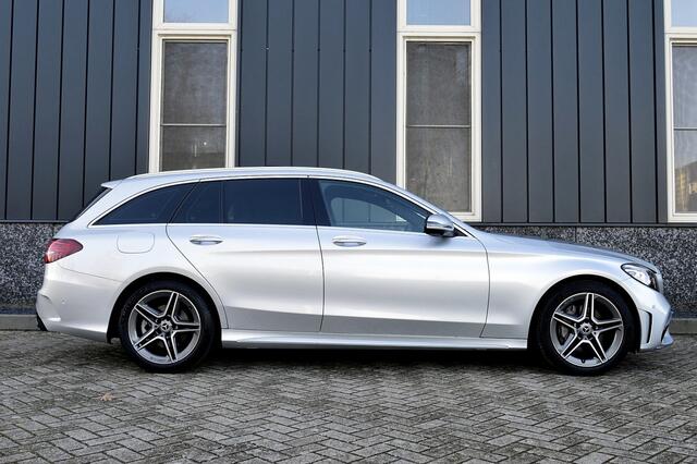 Mercedes-Benz C-KLASSE Estate 180 AMG-Line Rijklaarprijs-Garantie Panorama dak Leder Burmester Led 360 Camera Sfeer verlichting