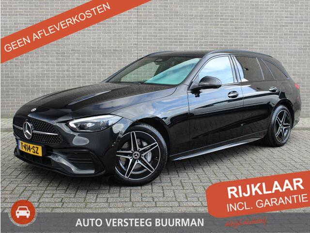 Mercedes-Benz C-KLASSE Estate 300 e AMG Line Burmester audio, Schuif/Kanteldak, Elektr. Achterklep, Keyless Entry/Start, Navigatie, Dodehoek detectie, Luxe lederen bekleding