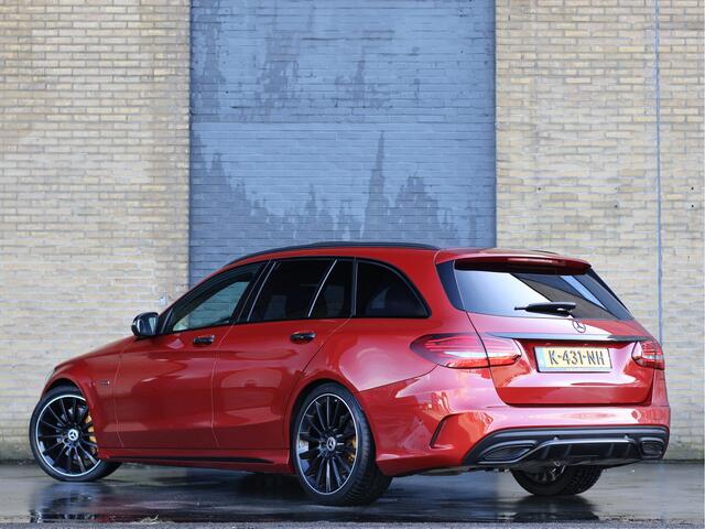 Mercedes-Benz C-KLASSE 300 de Estate Premium Plus EQ AMG line Burmester | Night | Airmatic | Pano | HUD | Hyacinth Red | BTW