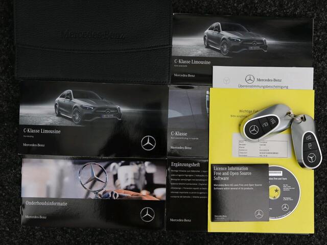 Mercedes-Benz C-KLASSE 300 e Business Solution AMG AMG Line | Night Pakket | Panorama SChuif-Kanteldak | Alarm | Distronic. Inclusief 24 maanden MB Certified garantie voor Europa.
