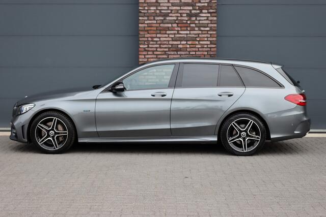 Mercedes-Benz C-KLASSE Estate 300 e Business Solution AMG | Luchtvering | Panoramadak | Burmester | Memory | Camera | Spoorpakket | Dodehoekassistent | Multibeam LED | Sfeerverlichting |