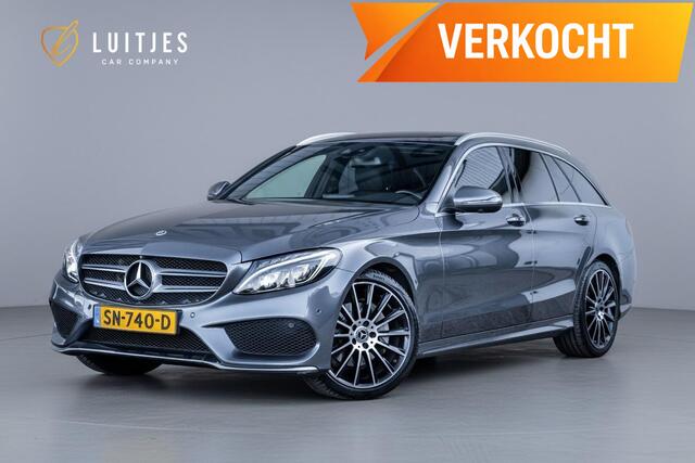 Mercedes-Benz C-KLASSE Estate 180 AMG Sport I Pano I Burmester I Leder I 360° I Stoelmemo I NL-auto I 1e-eig.