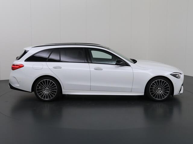 Mercedes-Benz C-KLASSE 180 Star Edition AMG Line | Panoramadak | Digital Light | Stoelventilatie | Keyless Entry | Night | 19" multispaaks velgen |