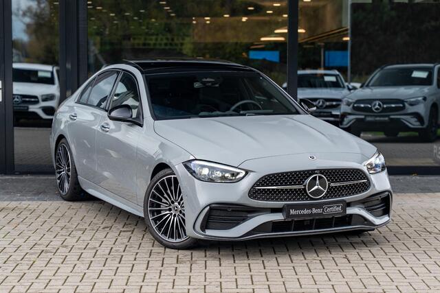 Mercedes-Benz C-KLASSE 180 Star Edition AMG | AMG line Plus | Panoramaschuifdak | Nightpakket | Trekhaak | Head-Up Display |