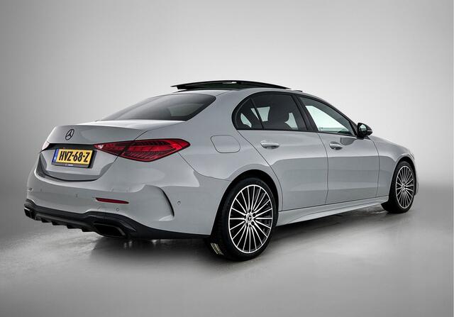 Mercedes-Benz C-KLASSE 300 e AMG-line Night pakket | Panorama schuifdak | 19" multispaaks lichtmetalen AMG-velgen | MB-paasweekend