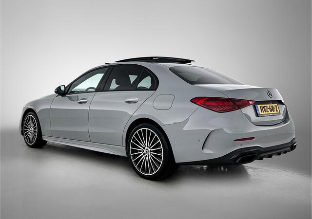 Mercedes-Benz C-KLASSE 300 e AMG-line Night pakket | Panorama schuifdak | 19" multispaaks lichtmetalen AMG-velgen | MB-paasweekend