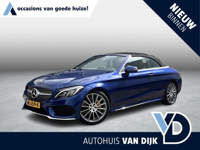 Mercedes-Benz C-KLASSE Cabrio 180 Ambition AMG | NL Auto/Leder/Navi/Clima/Cruise/19"/Nek-Stoelverwarming