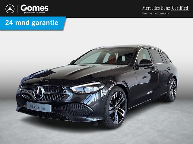Mercedes-Benz C-KLASSE Estate 180 | Panoramadak | Bruin leder | Privacy Glas Achter | Sierdelen Lindehout Antraciet | Apple CarPlay | Android Auto | Elektrisch Verstelbare Voorstoelen + Memory